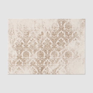 Antique Gold Damask  Tissue Paper