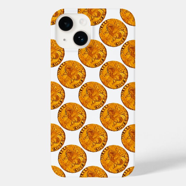 ANTIQUE GOLD FLORENTINE FORINT Case-Mate iPhone CASE (Back)