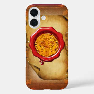 ANTIQUE GOLD FLORENTINE FORINT wax parchment iPhone 16 Case