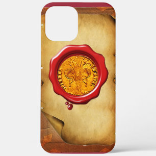 ANTIQUE GOLD FLORENTINE FORINT wax parchment iPhone 12 Pro Max Case