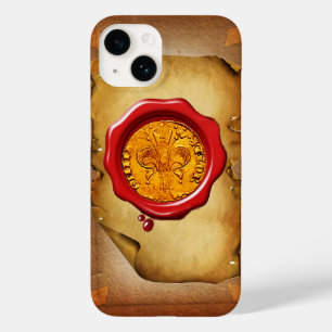 ANTIQUE GOLD FLORENTINE FORINT wax parchment Case-Mate iPhone 14 Case