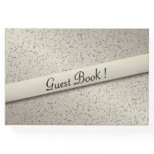 Antique Gold Glitter Guest Book
