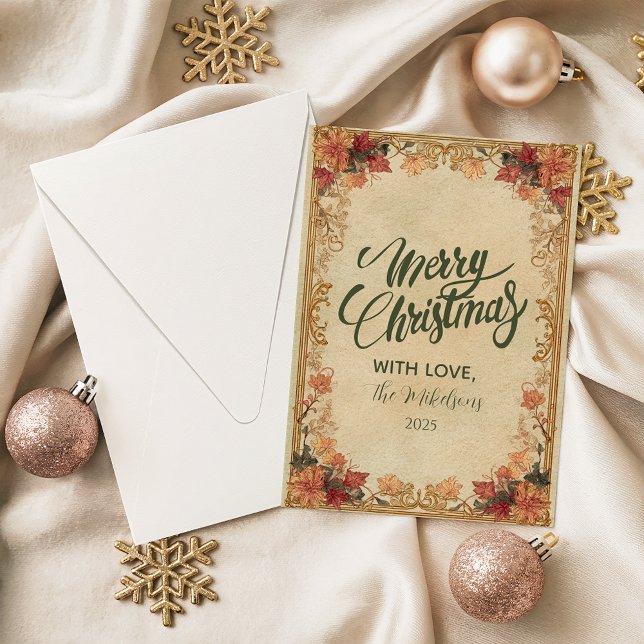 Antique Gold Holiday Card (Creator Uploaded)