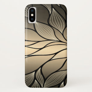 Antique Gold Leave Pattern iPhone X Case