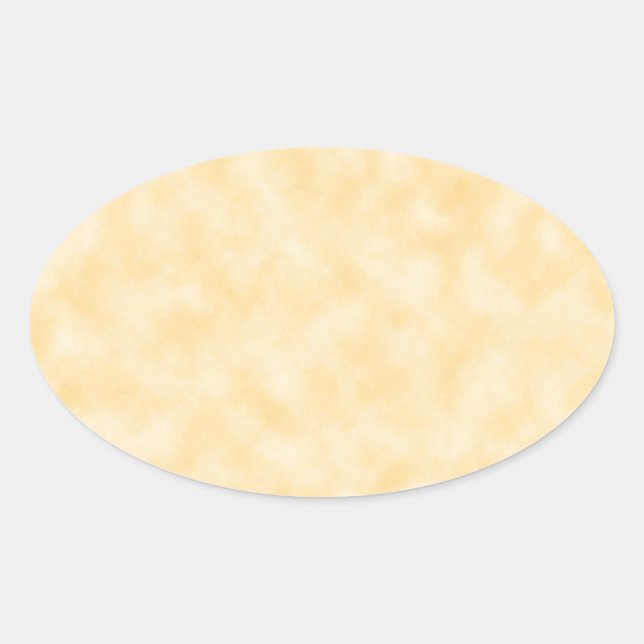 Antique Golden Parchment Background Oval Sticker (Front)