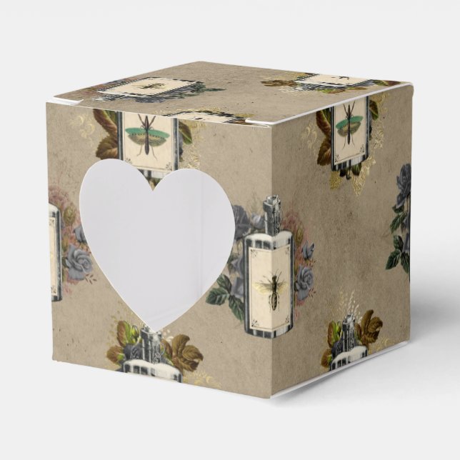 Antique Gothic Floral Witch Potion Bottle Favour B Favour Box (Front Side)