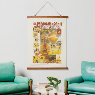 Antique Grand Fete Fair Poster Hanging Tapestry