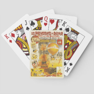 Antique Grand Fete Fair Poster Playing Cards