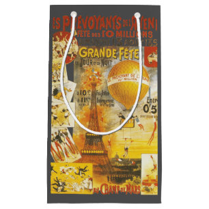 Antique Grand Fete Fair Poster Small Gift Bag