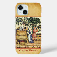 ANTIQUE GRAPE VINEYARD HARVEST PARCHMENT