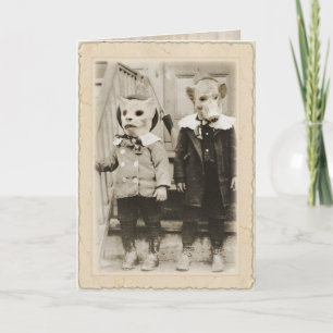 Antique Halloween   ~Edgar Allan Poe Card