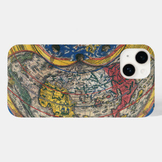 Antique Heart Shaped World Map by Peter Apian 1520 Case-Mate iPhone 14 Case