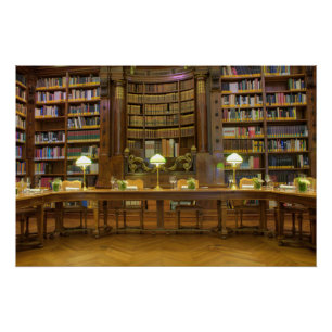 Antique Historical Library Poster