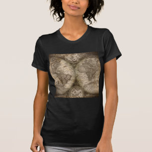 Antique Historical Old World Atlas Map Continents T-Shirt