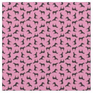 Antique Illustrated Horses Western CUSTOM BG COLOR Fabric