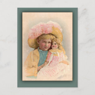 Antique Illustration Child with Doll Cards