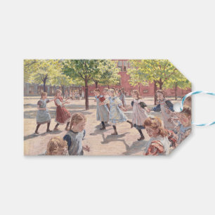 Antique Impressionist Sun Drenched Park Art Gift Tags