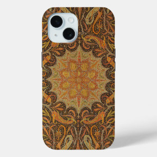 Antique Indian Boteh Pattern iPhone 15 Case