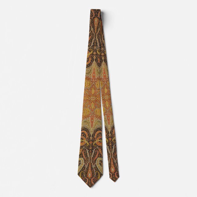 Antique Indian Boteh Pattern Tie (Front)