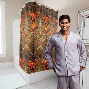 Antique  Indian  textile  design Shower Curtain
