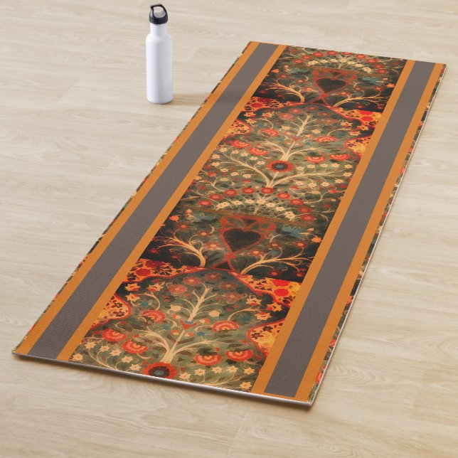 Antique  Indian  textile  design Yoga Mat (In Situ)