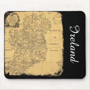 Antique Ireland Map Mousepad