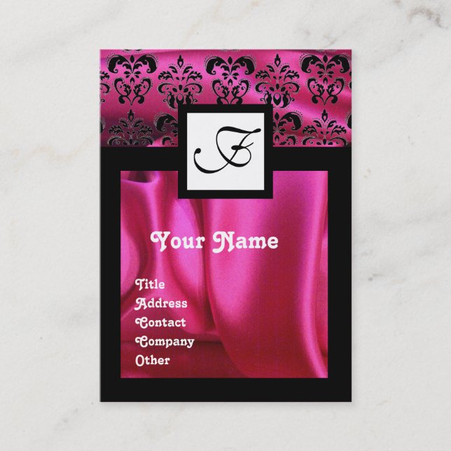 ANTIQUE ITALIAN PUPPETS MASQUERADE COSTUMES /Pink Business Card (Front)