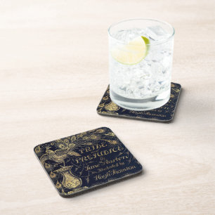 Antique Jane Austen Pride and Prejudice Peacock Coaster
