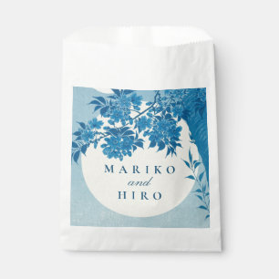 Antique Japanese Blue Cherry Blossom Favour Bags