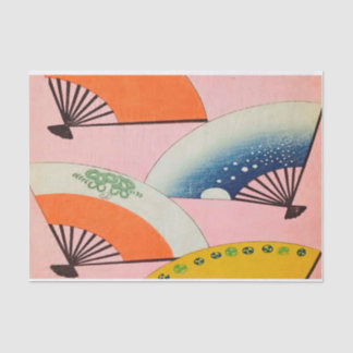 Antique Japanese Fans - Tissue Paper for Crafting
