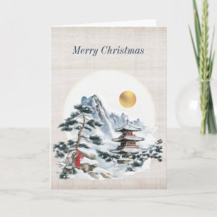 Antique Japanese Holiday Card