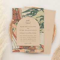 Antique Japanese Kimono Bamboo Wedding