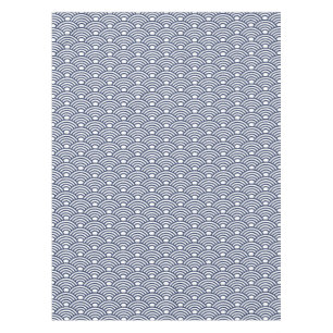 Antique Japanese Seigaiha Waves Tablecloth