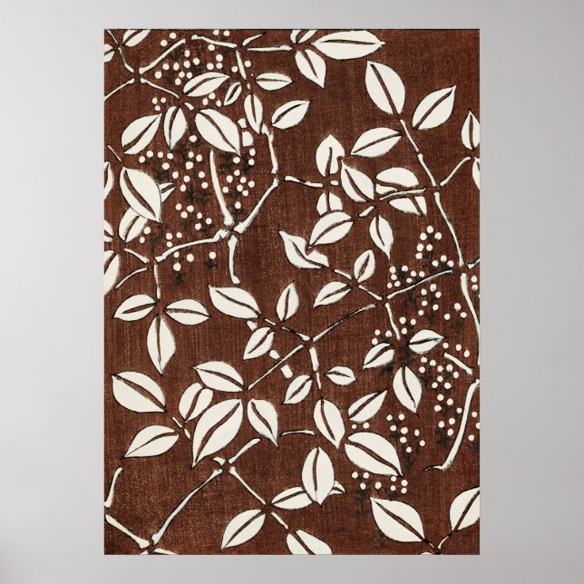 Antique Japanese Woodblock Bamboo Print (Front)