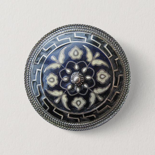 Antique Jewellery - Flower Pin/ Brooch button (Front)