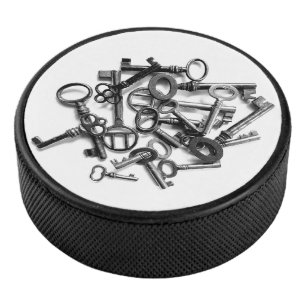 Antique Keys Hockey Puck