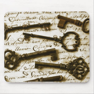 Antique Keys Mouse Mat