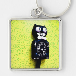 Antique kit Cat Clock Keychain