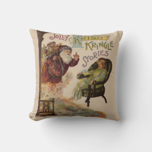 Antique Kris Kringle Sanga Claus Cushion