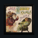 Antique Kris Kringle Sanga Claus Gift Box<br><div class="desc">A beautiful piece of victorian artwork showing an antique santa claus,  this illustration is based on a children's book from the late 1800s.</div>