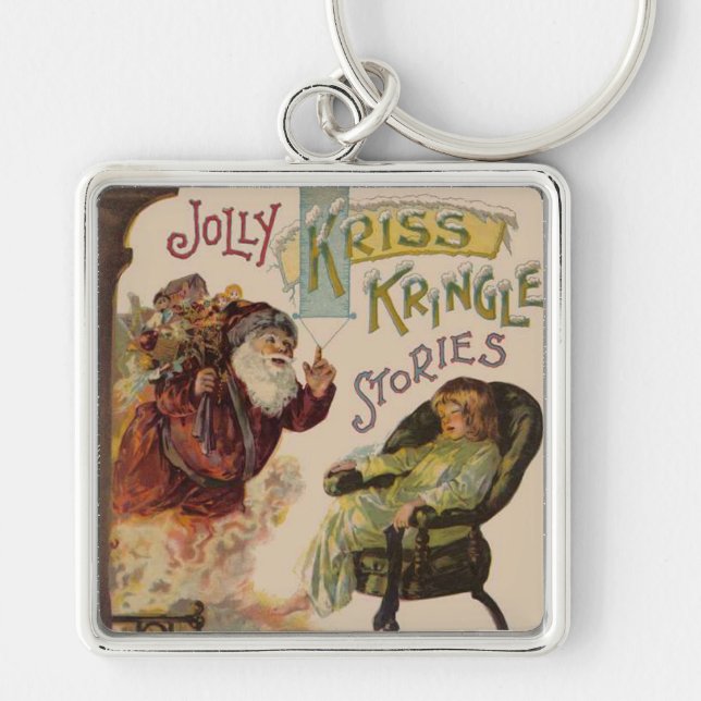 Antique Kris Kringle Sanga Claus Key Ring (Front)