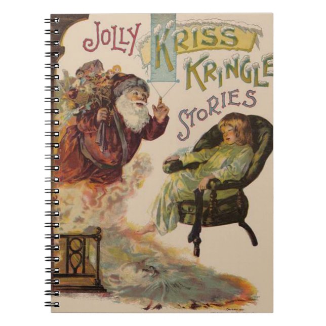 Antique Kris Kringle Sanga Claus Notebook (Front)