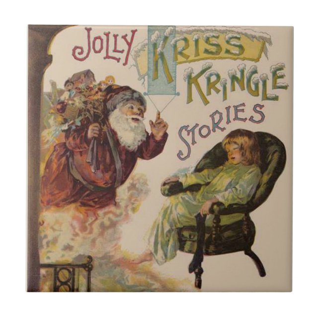 Antique Kris Kringle Sanga Claus Tile (Front)