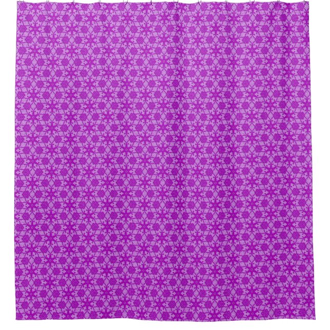 Antique lace - amethyst purple shower curtain (Front)