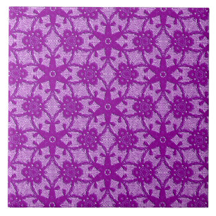 Antique lace - amethyst purple tile