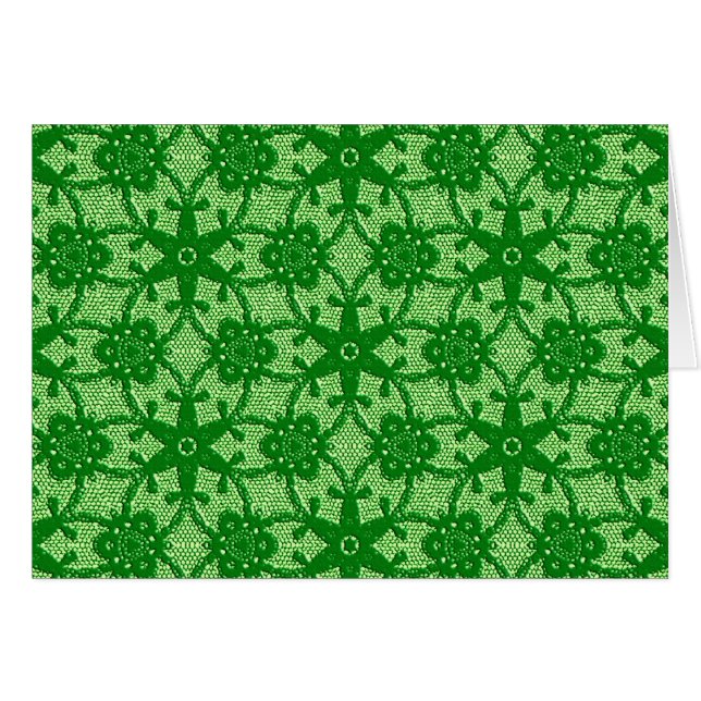 Antique lace - emerald and lime green (Front Horizontal)