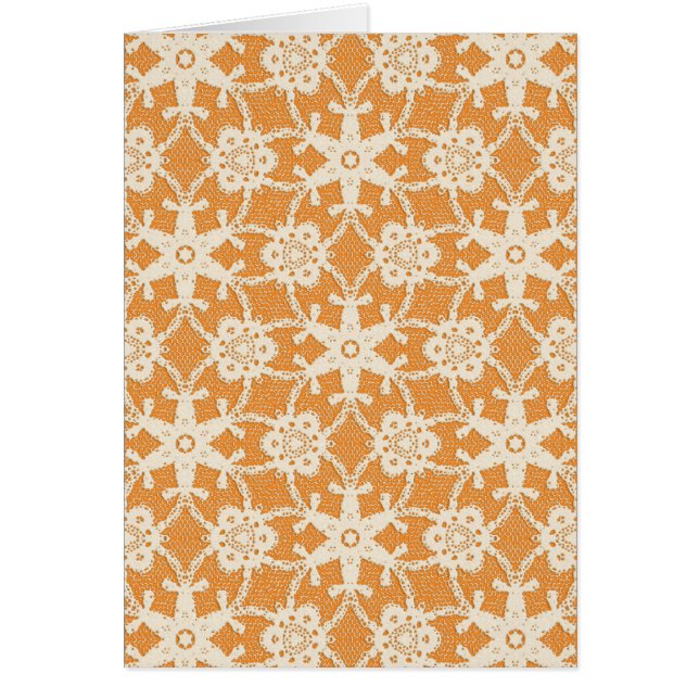 Antique lace - orange and cream (Front)