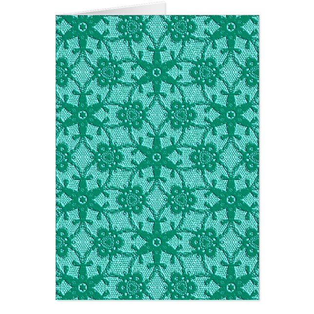 Antique lace - turquoise and aqua (Front)