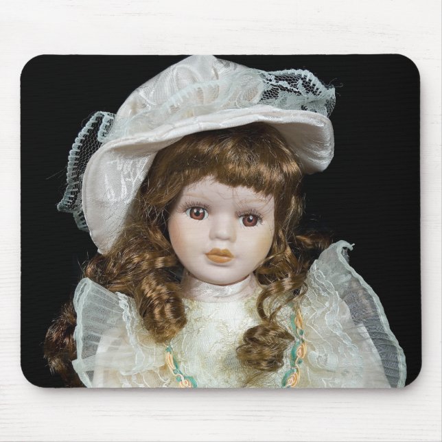 Antique Lady Doll Mouse Mat (Front)