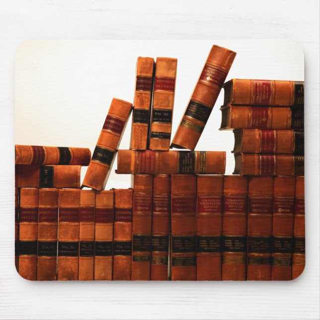 Antique Leather Books Mouse Mat (Front)